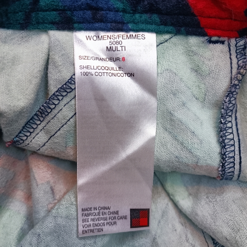 Woolrich Cotton Flanel Colorful Aztec Patterned Mini Skirt Size 8 - Picture 5 of 13